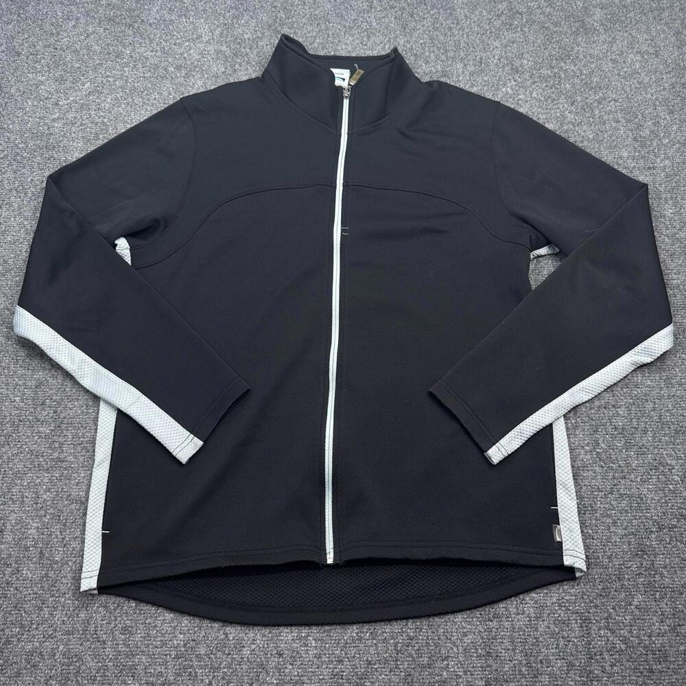 ALO x Nintendo World New York Full Zip Jacket Mens Size Large Black Mock Neck - Picture 3 of 16